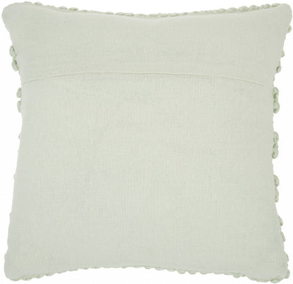 Xl Mint Green Pom-Pom Detailed Throw Pillow