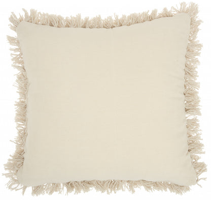 Cream Bohemian Decorative Throw Pillow