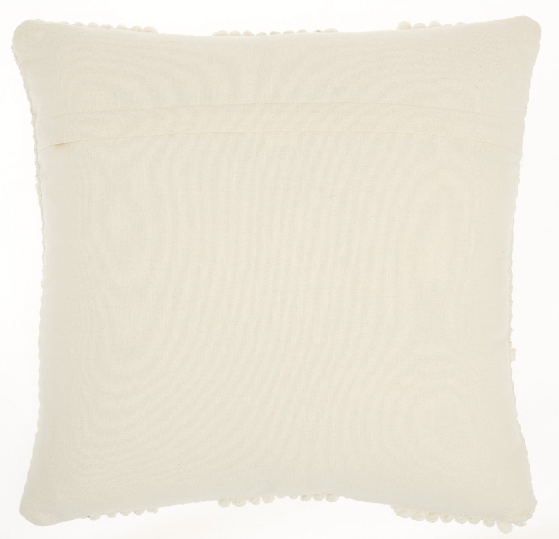 18" Ivory Textured Diamonds Throw Pillow FurniFindUSA