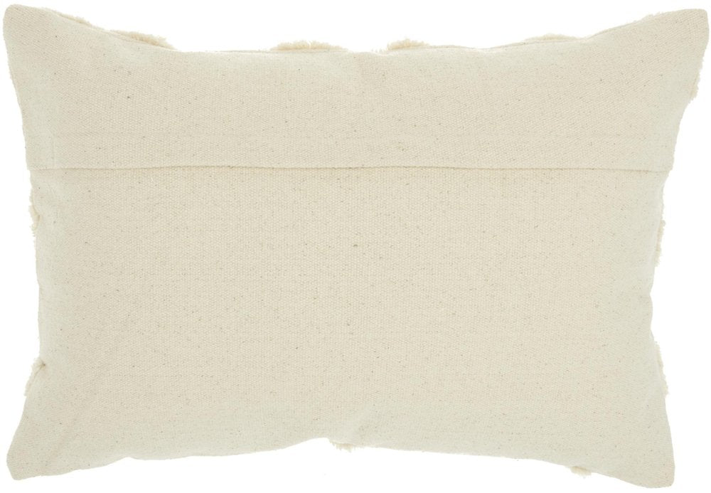 14" X 20" Off White Cotton Heart Throw Pillow — view 3