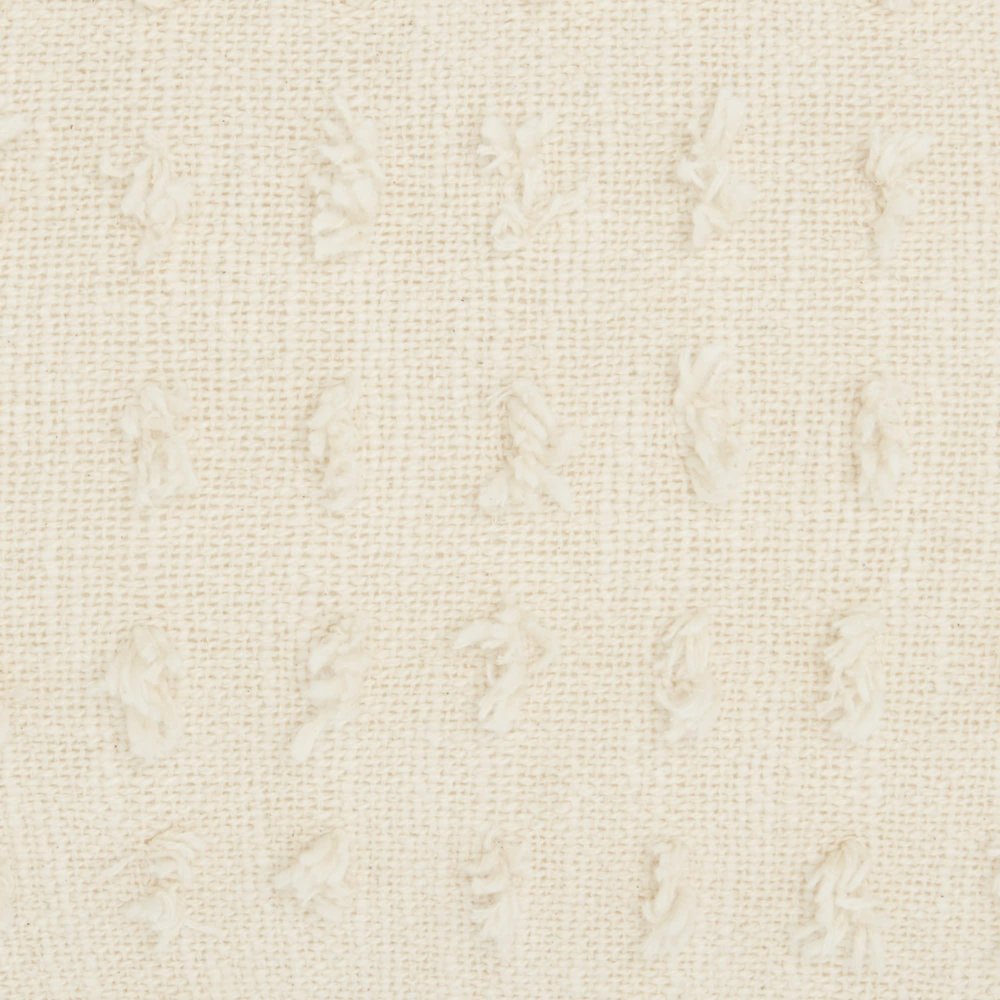 14" X 20" White Cotton Throw Pillow — view 1