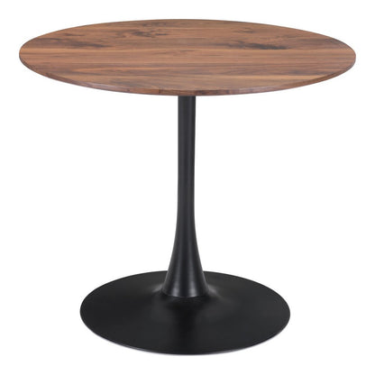 35" Steel Pedestal Base Dining Table HomeRoots