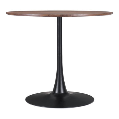 35" Steel Pedestal Base Dining Table HomeRoots