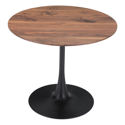 35" Steel Pedestal Base Dining Table HomeRoots