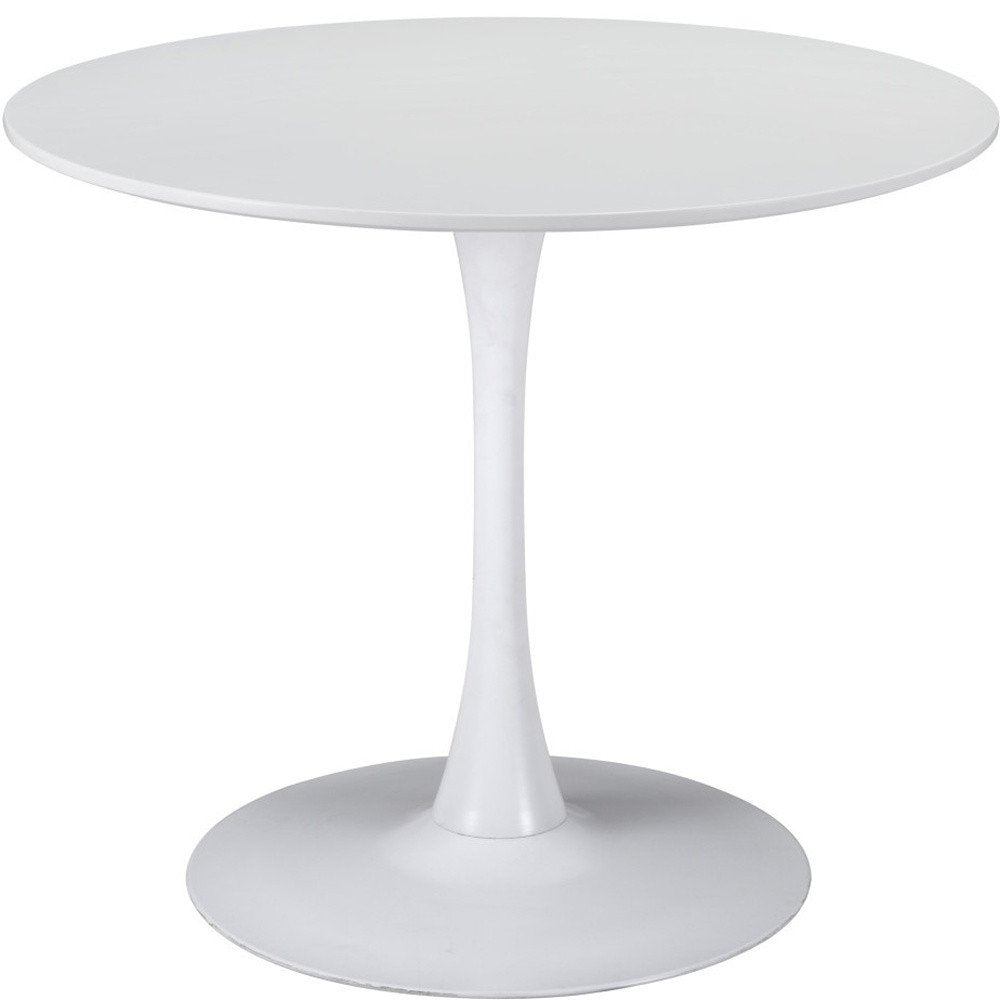 35" Steel Pedestal Base Dining Table HomeRoots