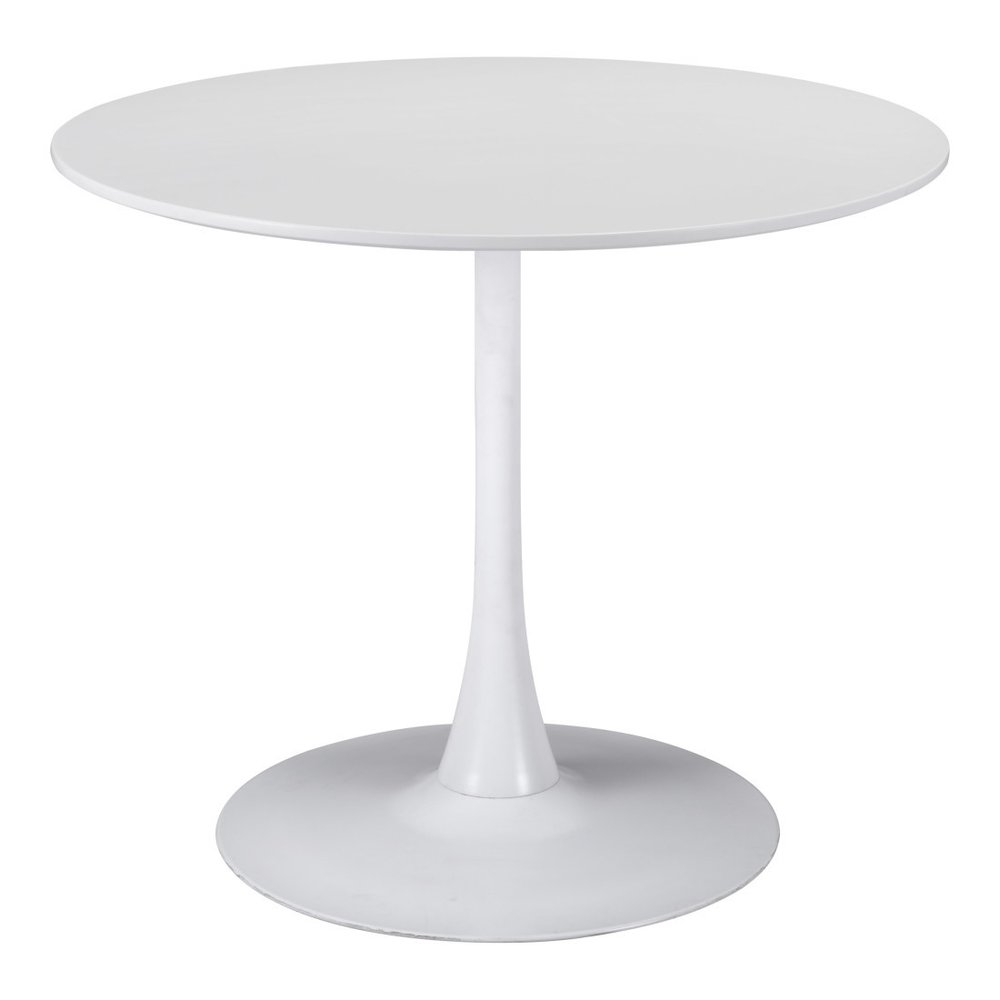 35" Steel Pedestal Base Dining Table HomeRoots