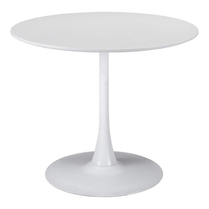 35" Steel Pedestal Base Dining Table HomeRoots