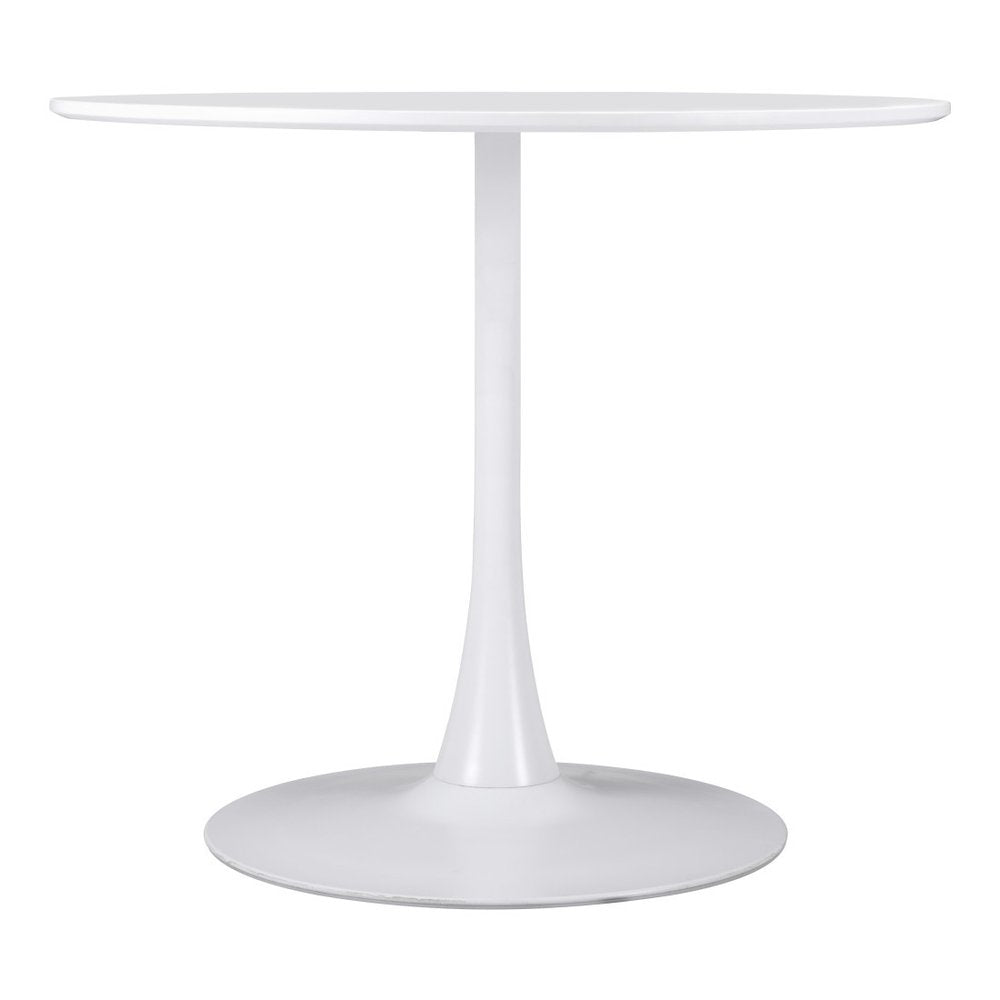 35" Steel Pedestal Base Dining Table HomeRoots