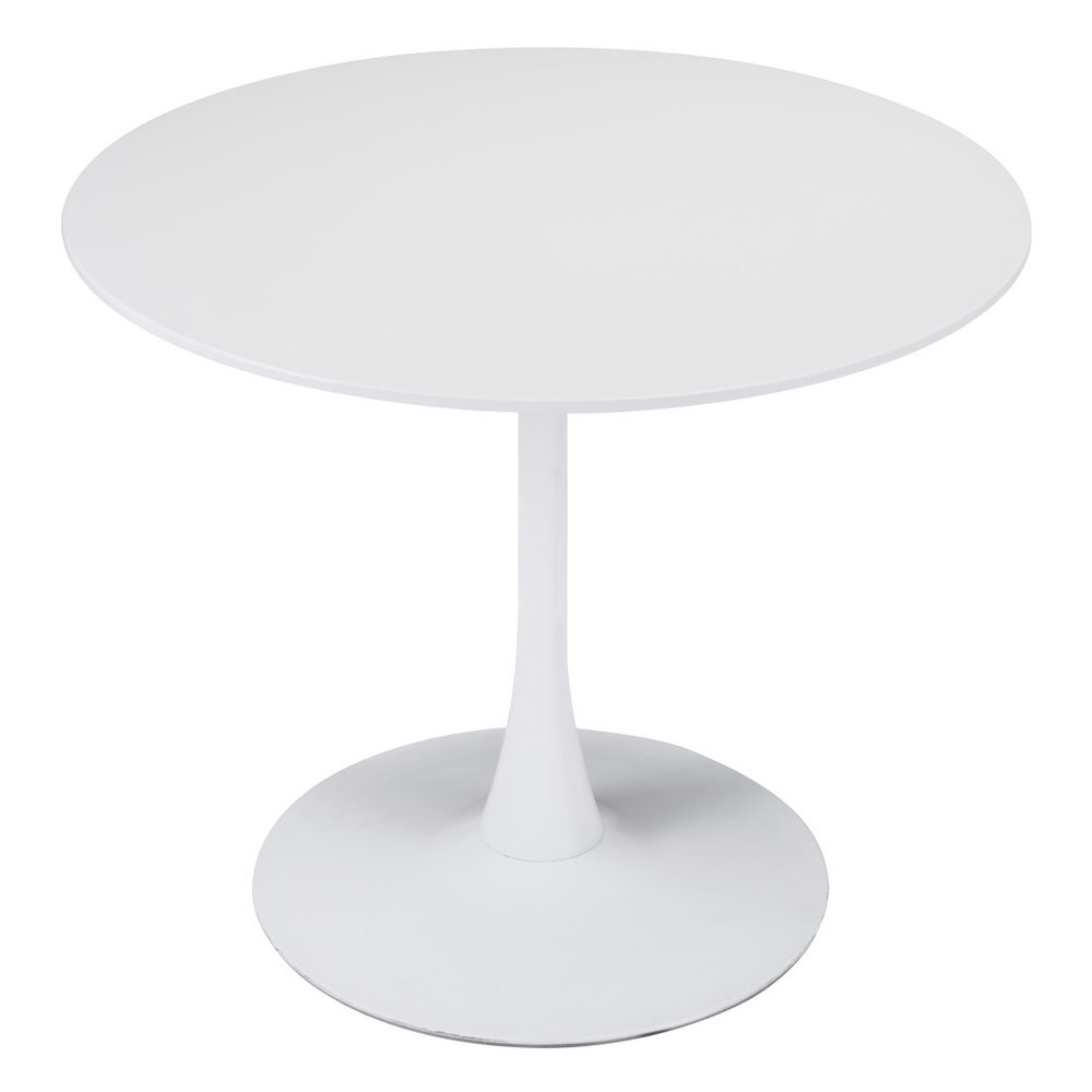 35" Steel Pedestal Base Dining Table HomeRoots