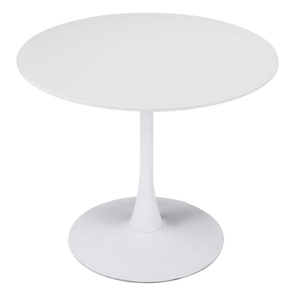 35" Steel Pedestal Base Dining Table HomeRoots