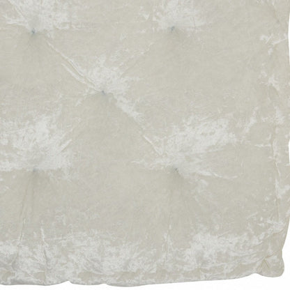 24" X 24" Ivory Polyester Solid Color Floor Cushion HomeRoots