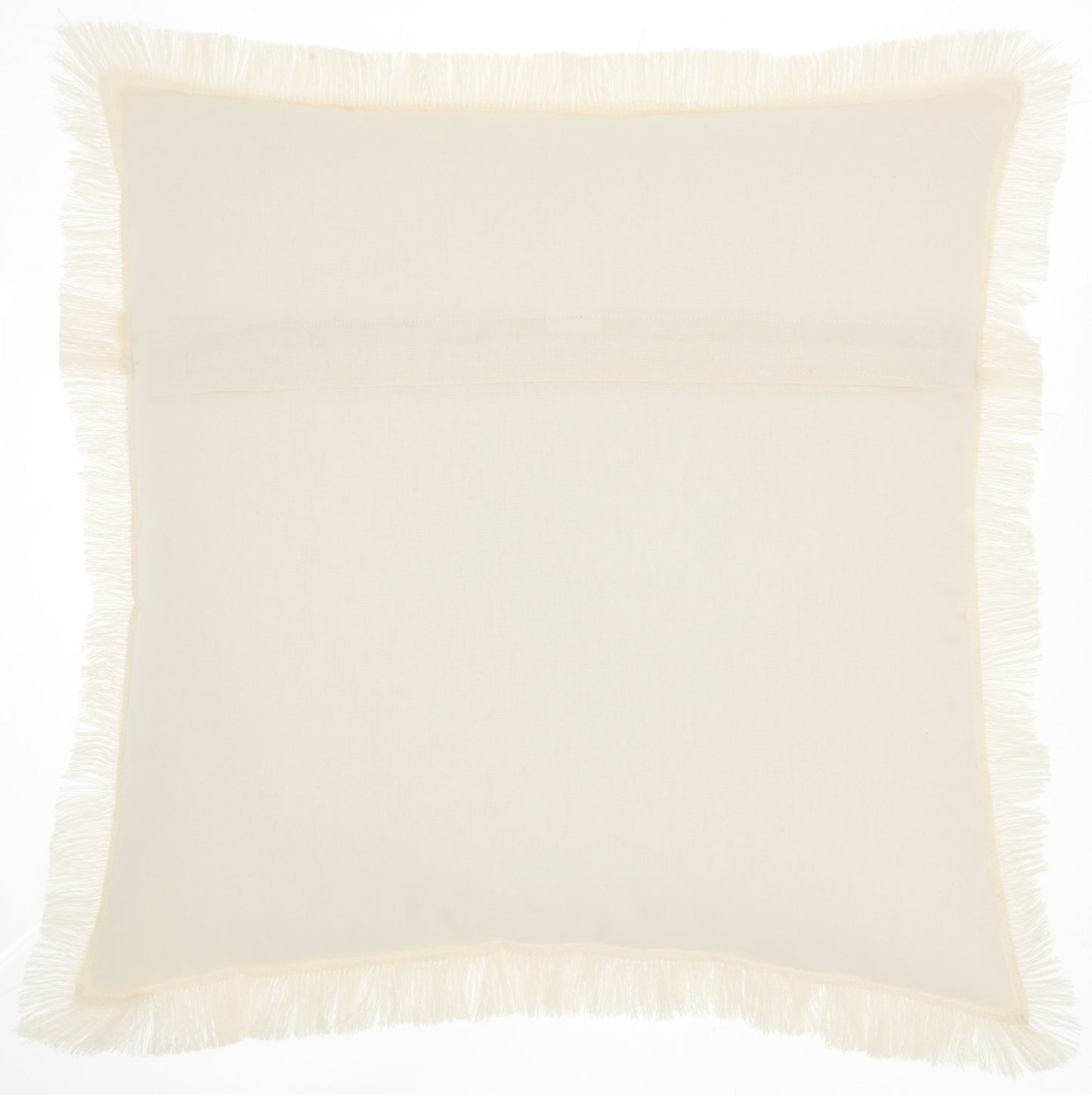 18" Solid Ivory Contemporary Throw Pillow