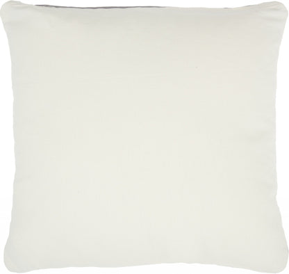 Gray Velvet Modern Throw Pillow