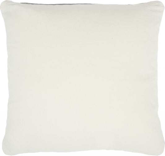 Gray Velvet Modern Throw Pillow