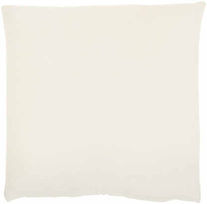 Solid Ivory Casual Throw Pillow