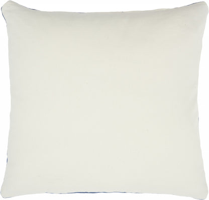 Navy Velvet Modern Throw Pillow