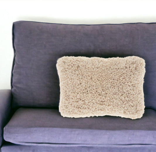 14" X 20" Beige Throw Pillow 4.0" (L) x 20.0" (W) x 14.0" (H) FurniFindUSA
