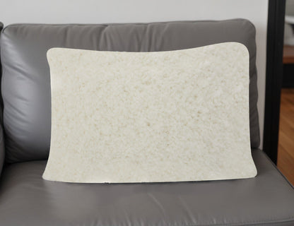 14" X 20" White Throw Pillow FurniFindUSA