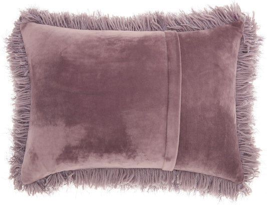 Lavender Super Shaggy Throw Pillow