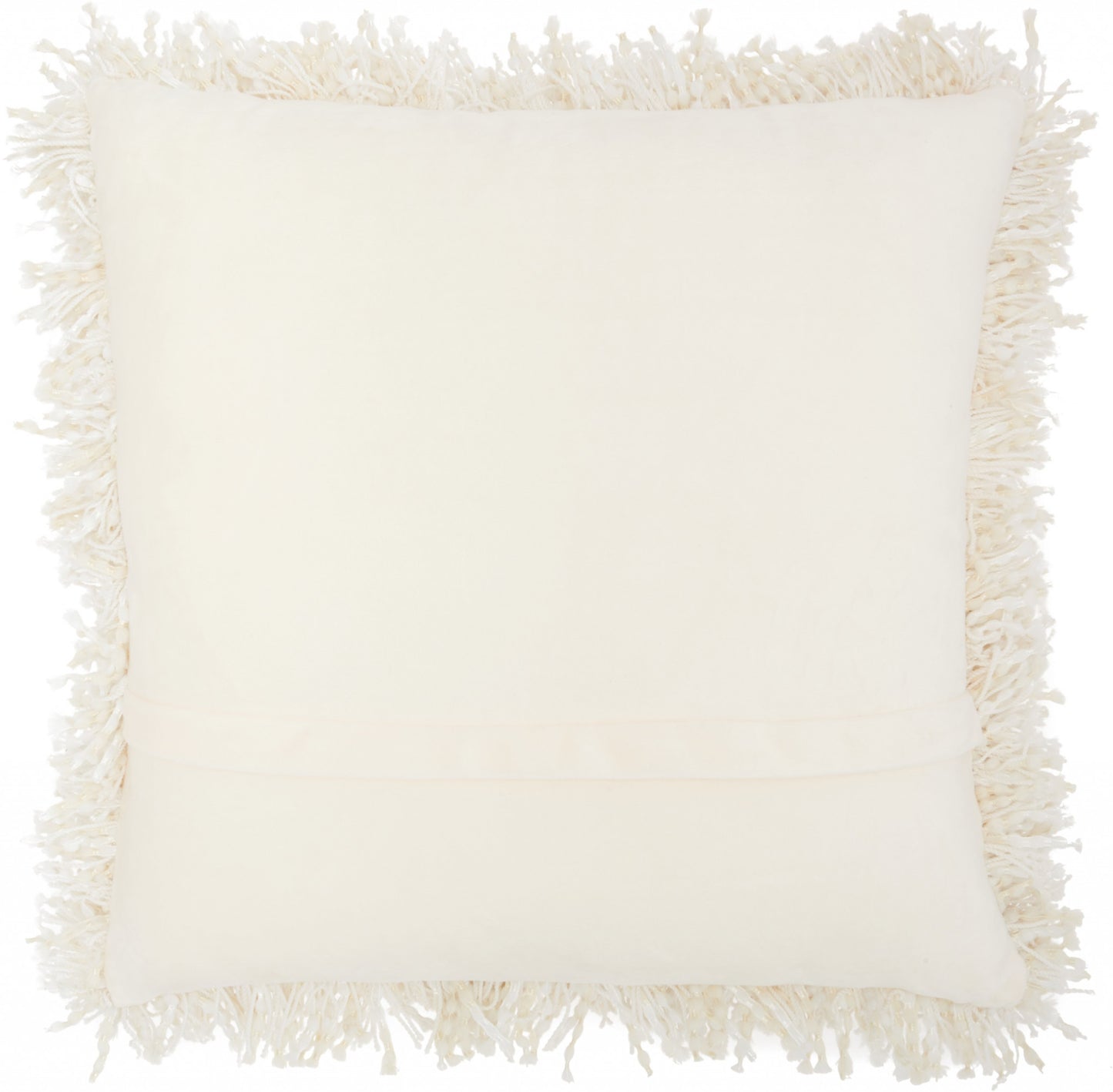 Plush Cream Throw Pillow