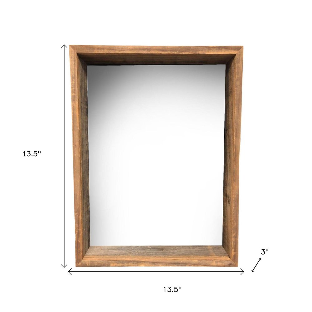 12" x 12" Gray Wood Hanging Picture Frame HomeRoots