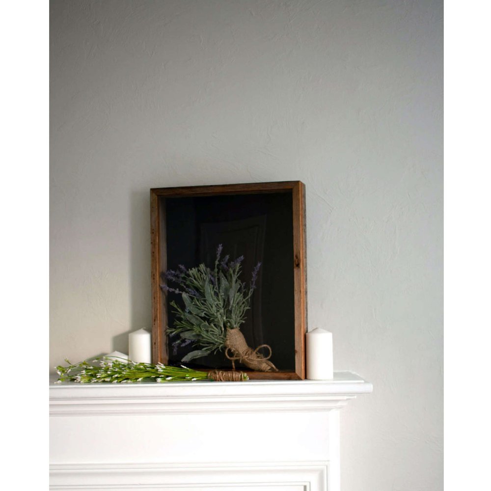 12" x 12" Gray Wood Hanging Picture Frame HomeRoots