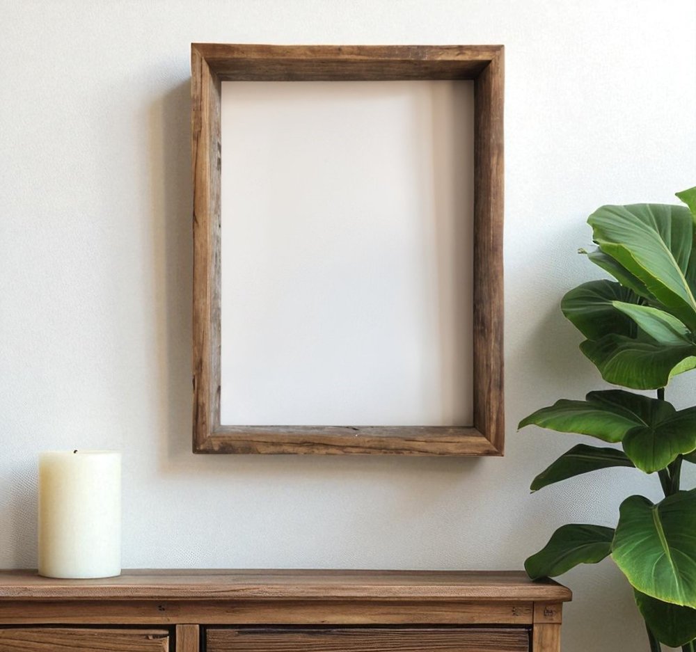 16" x 20" Gray Wood Hanging Picture Frame HomeRoots