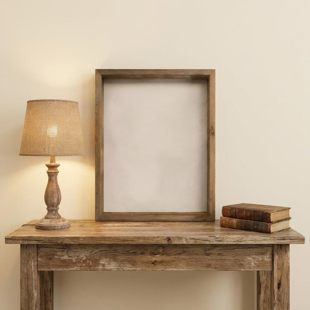 6" x 6" Gray Wood Tabletop Picture Frame — view 7