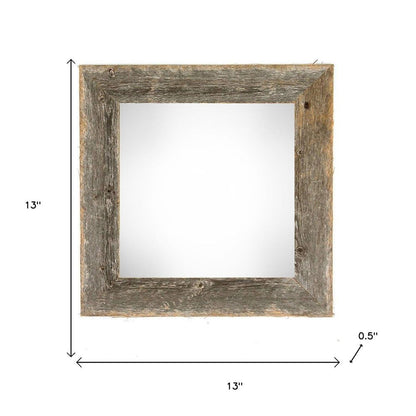 10" x 10" Gray Solid Wood Hanging Picture Frame HomeRoots