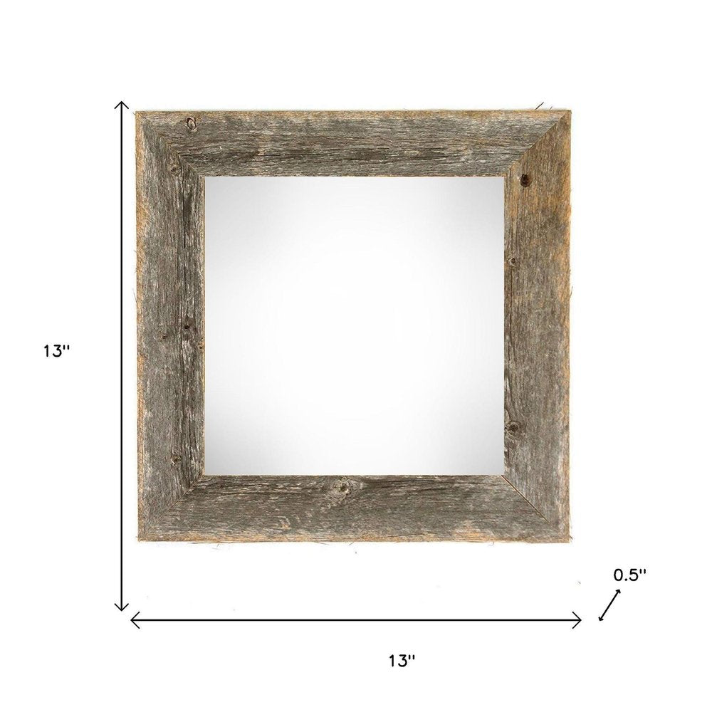10" x 10" Gray Wood Hanging Picture Frame — view 4