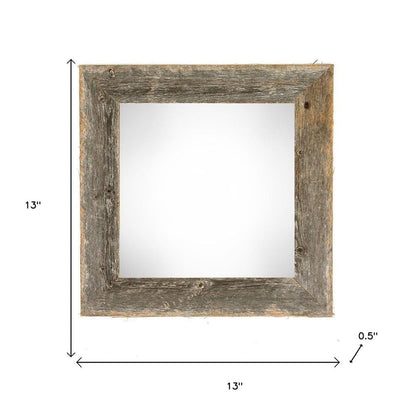 10" x 10" Gray Wood Hanging Picture Frame HomeRoots