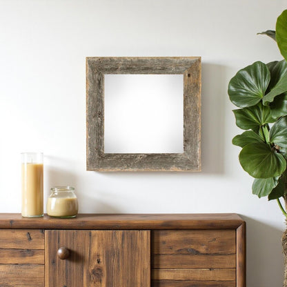 10" x 10" Gray Wood Hanging Picture Frame HomeRoots