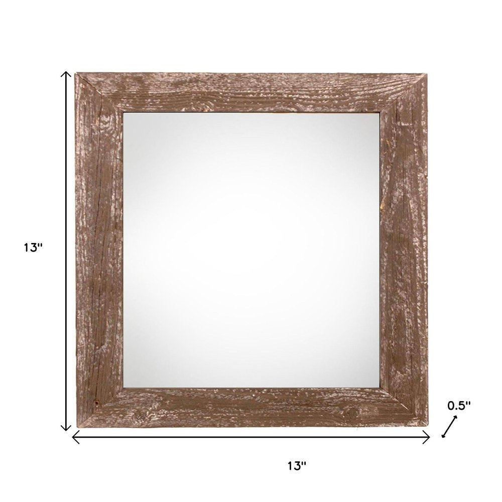 10" x 10" Brown Wood Hanging Picture Frame — view 3
