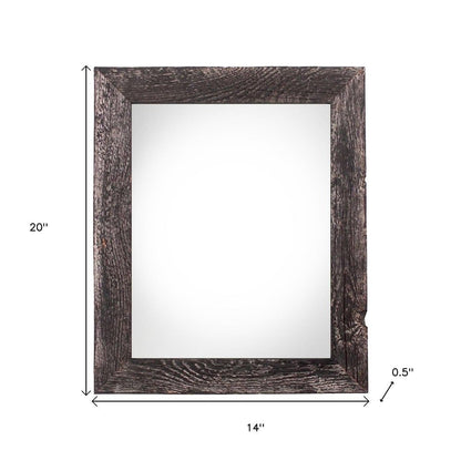 11" x 17" Black Wood Hanging Picture Frame HomeRoots
