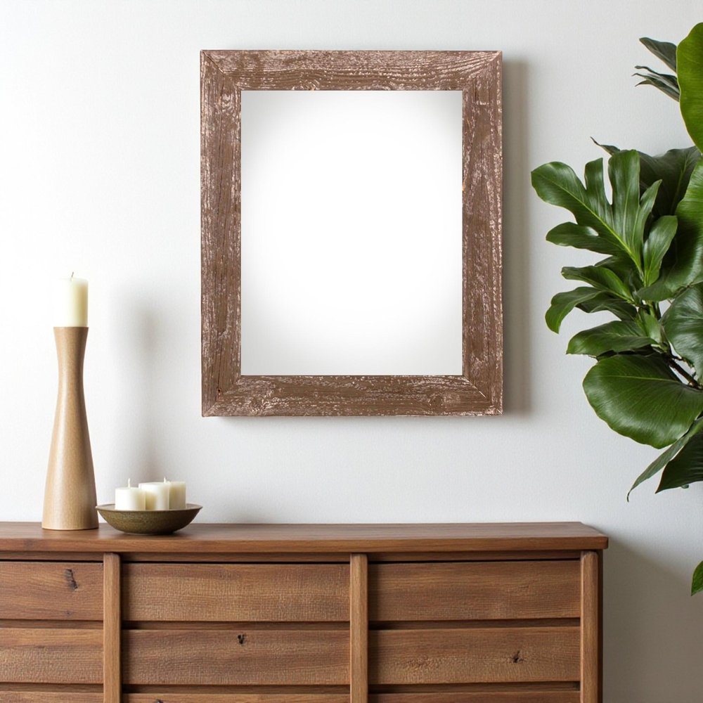 12" x 16" Brown Wood Hanging Picture Frame — view 4
