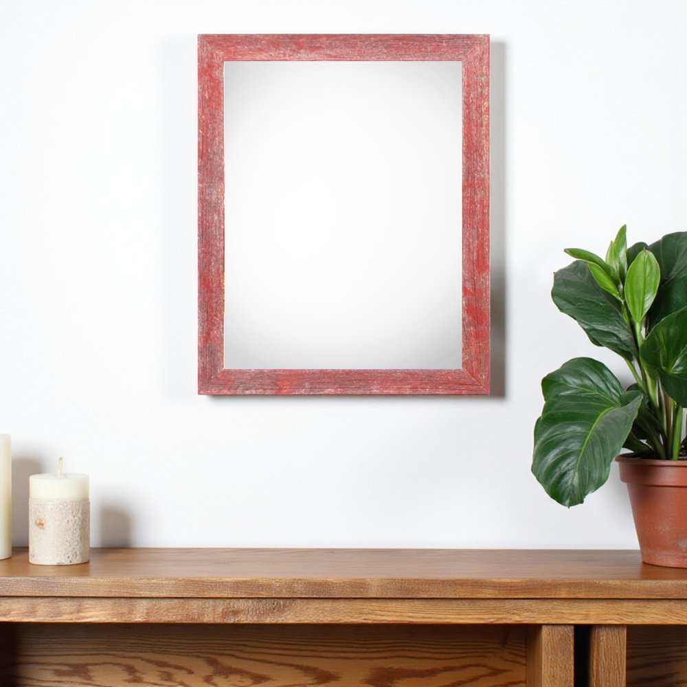 12" x 16" Red Wood Hanging Picture Frame HomeRoots