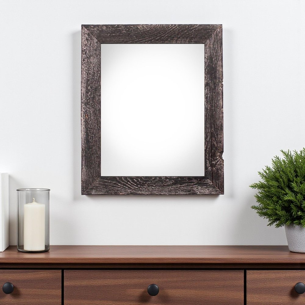 12" x 18" Black Wood Hanging Picture Frame HomeRoots