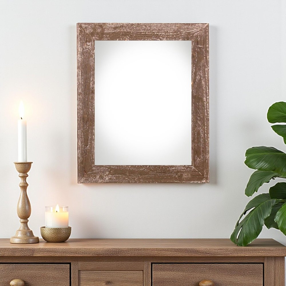 12" x 18" Brown Wood Hanging Picture Frame — view 4