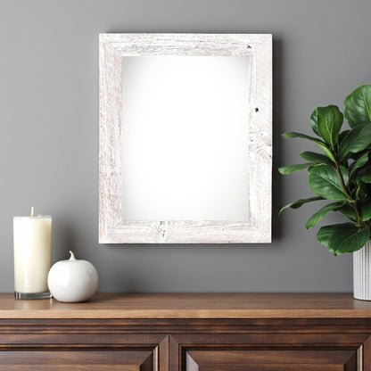 12" x 18" White Solid Wood Hanging Picture Frame HomeRoots