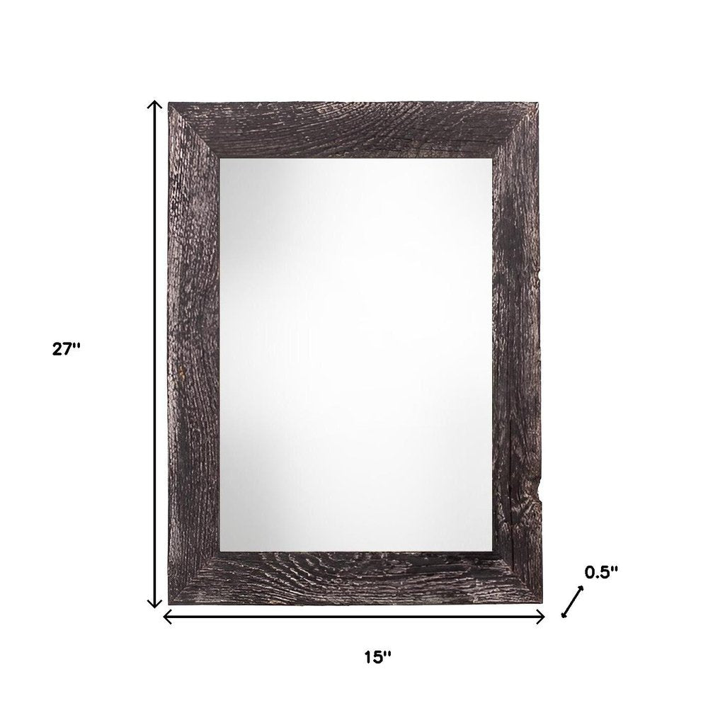 12" x 24" Black Wood Hanging Picture Frame HomeRoots