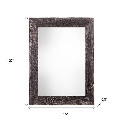 12" x 24" Black Wood Hanging Picture Frame HomeRoots