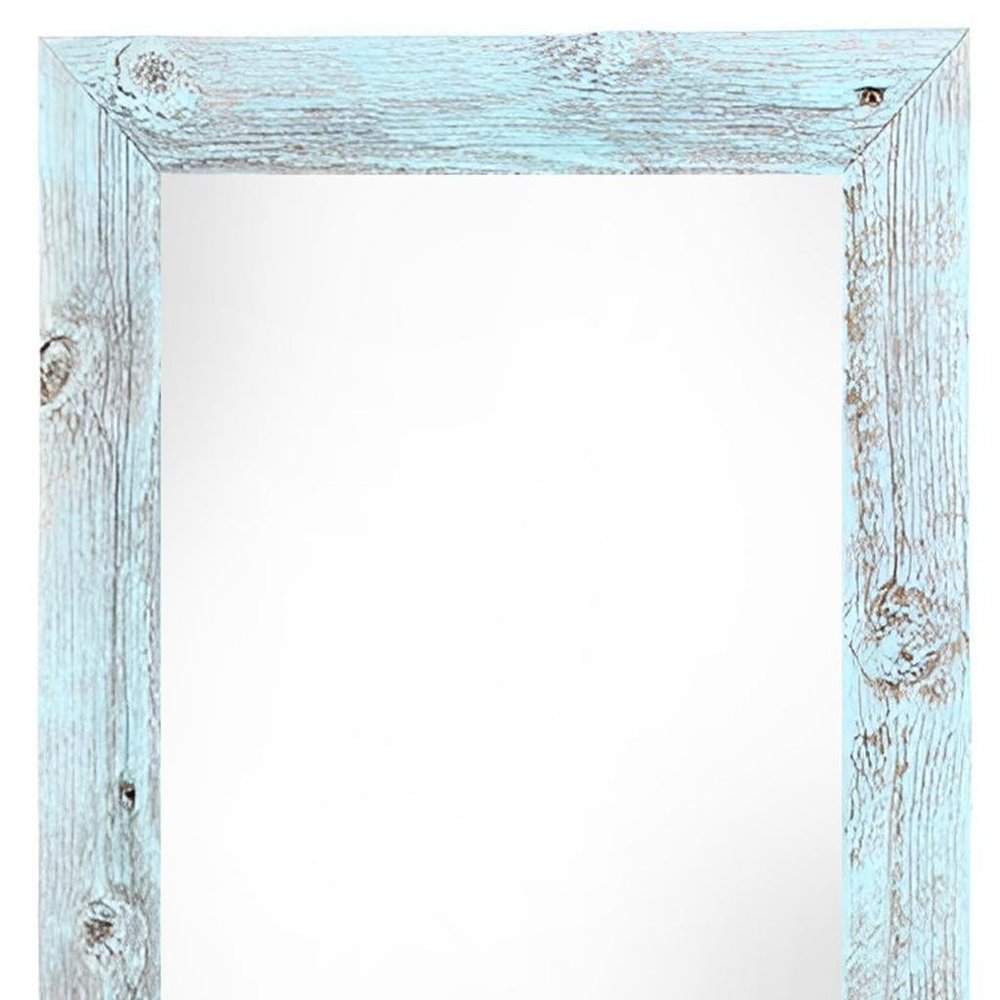 12" x 24" Blue Wood Hanging Picture Frame — view 5