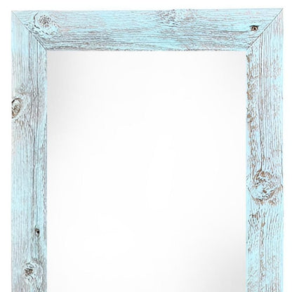 12" x 24" Blue Solid Wood Hanging Picture Frame HomeRoots