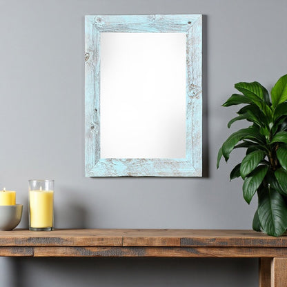 12" x 24" Blue Wood Hanging Picture Frame HomeRoots