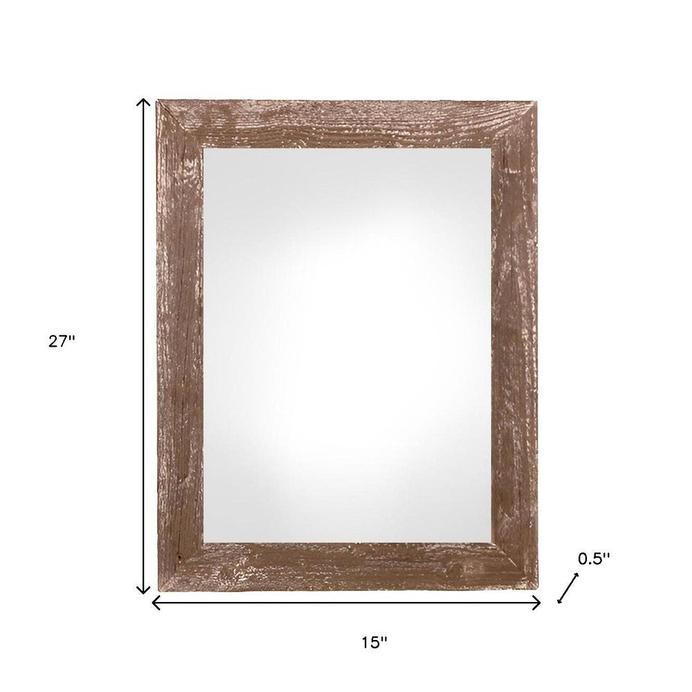 12" x 24" Brown Wood Hanging Picture Frame — view 2