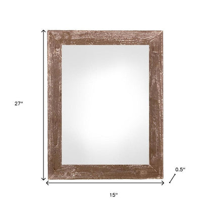 12" x 24" Brown Wood Hanging Picture Frame HomeRoots