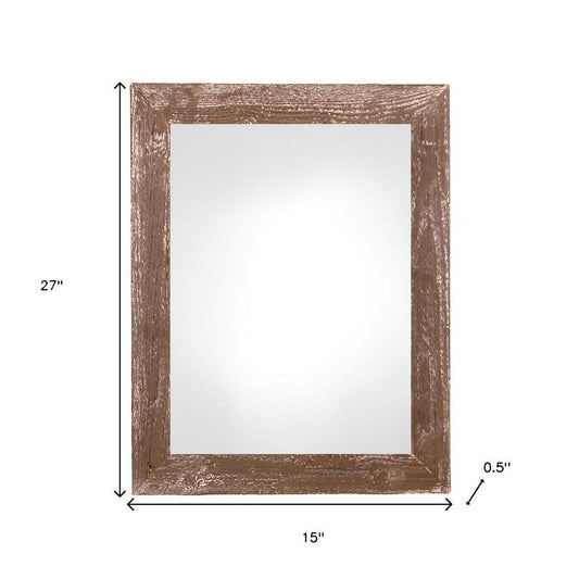 12" x 24" Brown Wood Hanging Picture Frame HomeRoots