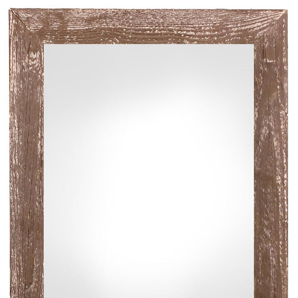 12" x 24" Brown Wood Hanging Picture Frame HomeRoots