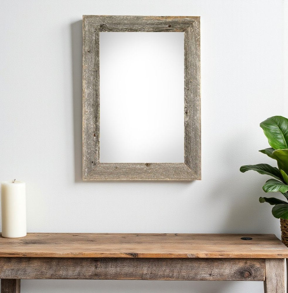 12" x 24" Gray Wood Hanging Picture Frame — view 5