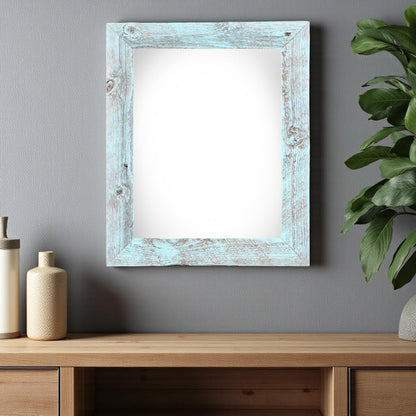 13" x 19" Blue Wood Hanging Picture Frame HomeRoots